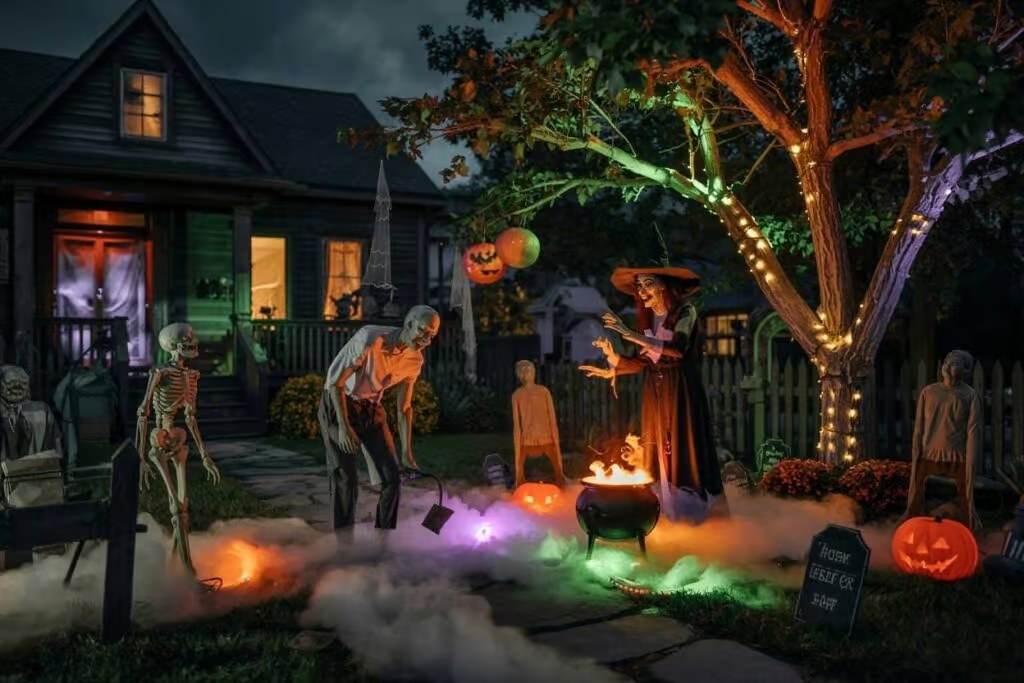 witch, zombie, and haunted scenes