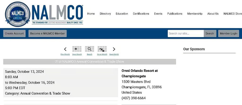 NALMCO Annual Convention 2024, October 13-16, Championsgate, FL.
