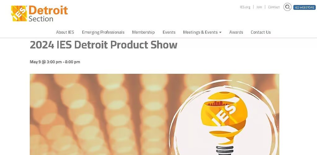 2024 IES Detroit Section Product Show