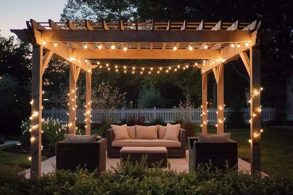 String Lights Pergola Lighting