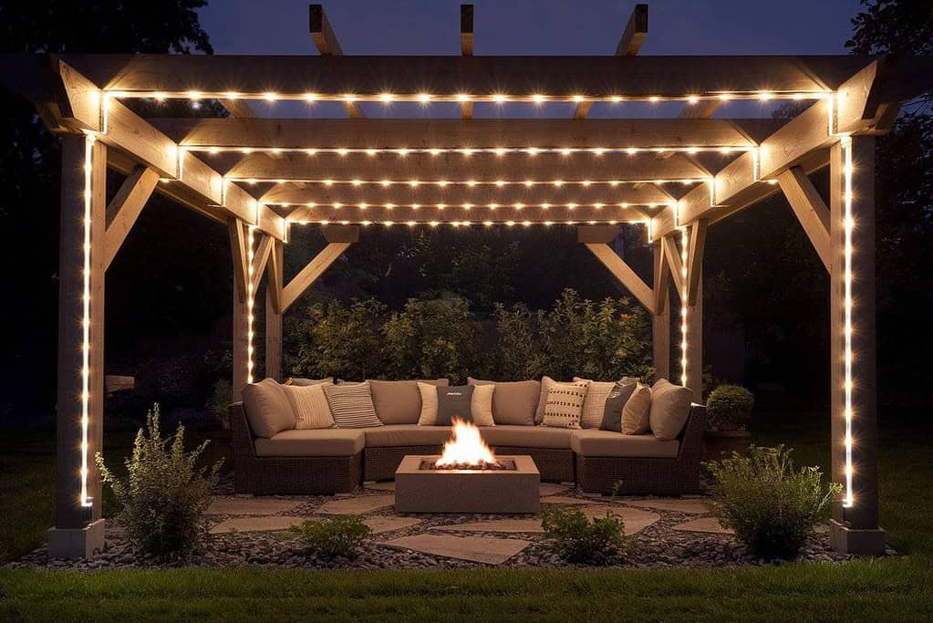 LED Strips Light Pergola Lighting