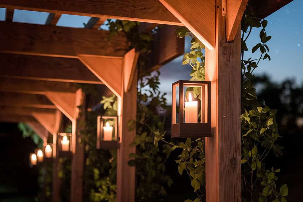 Candle Sconces Pergola Lighting