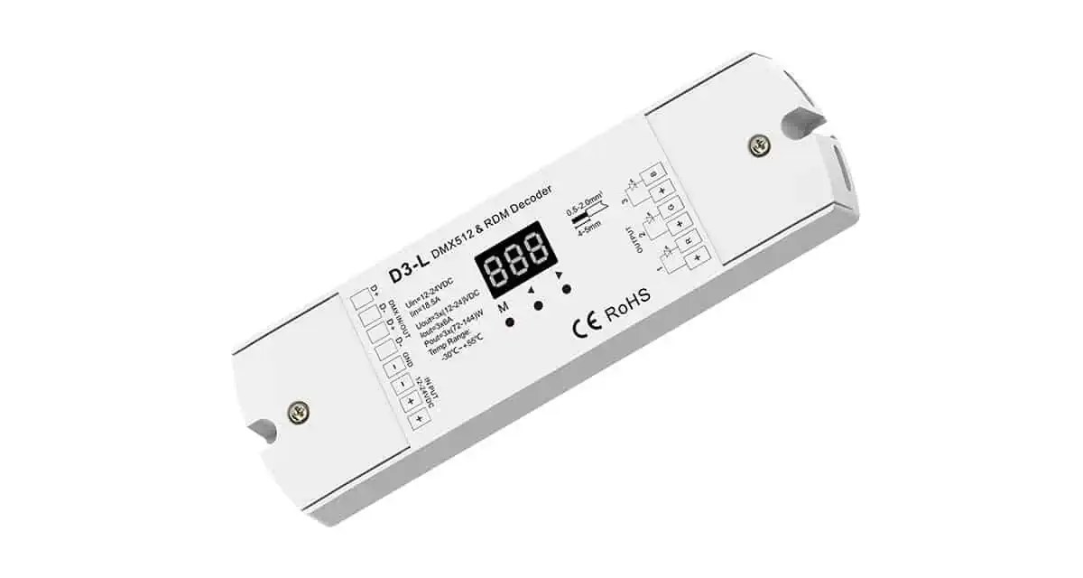 D3-L DMX512 & RDM Decoder