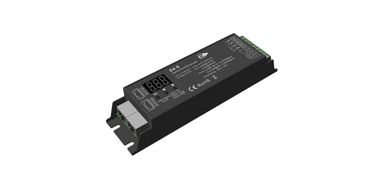 D4-E DMX512 & RDM Decoder