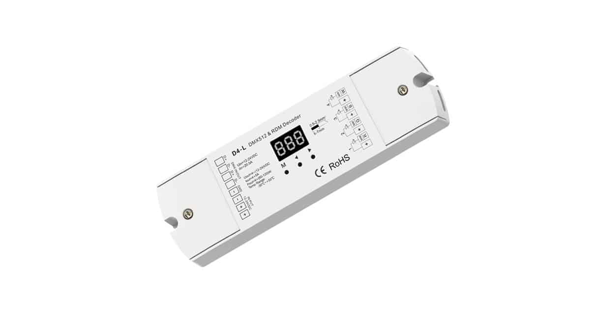D4-L DMX512 & RDM Decoder