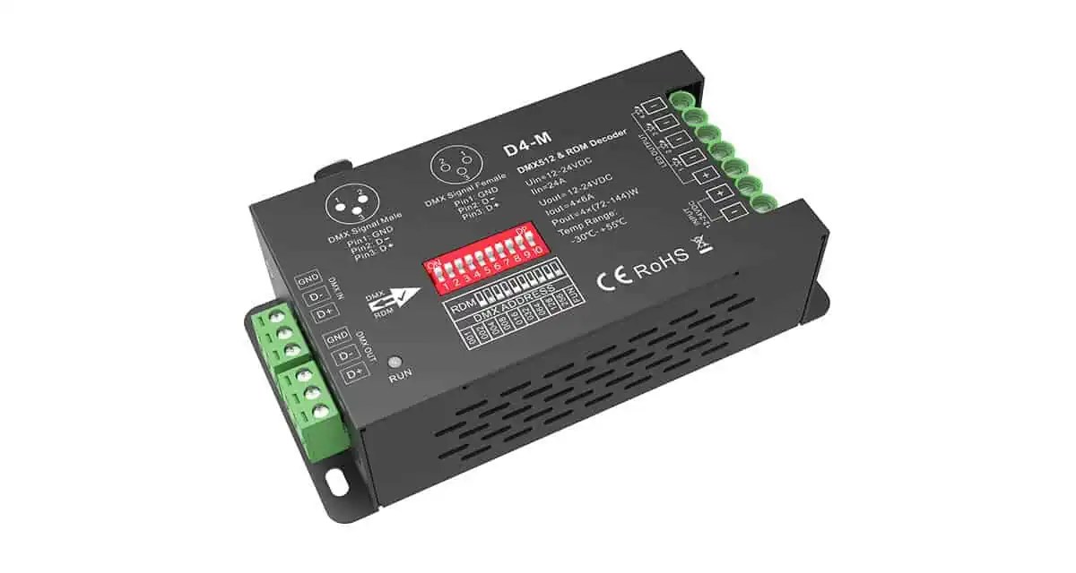 D4-M DMX512 & RDM Decoder