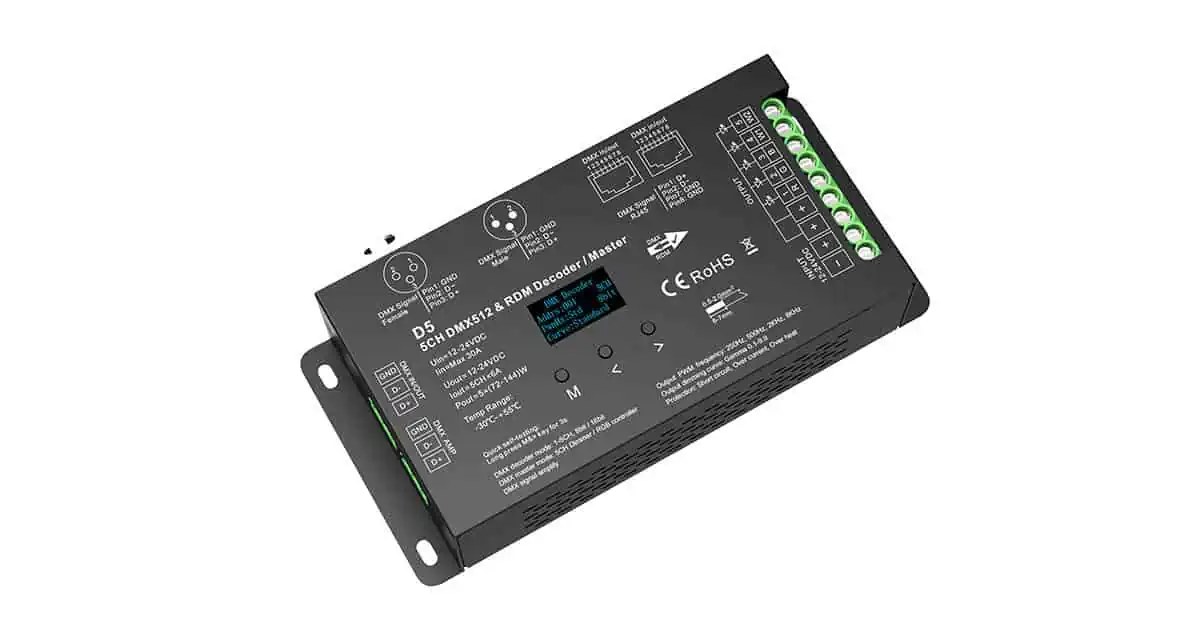 D5 DMX512 & RDM Decoder