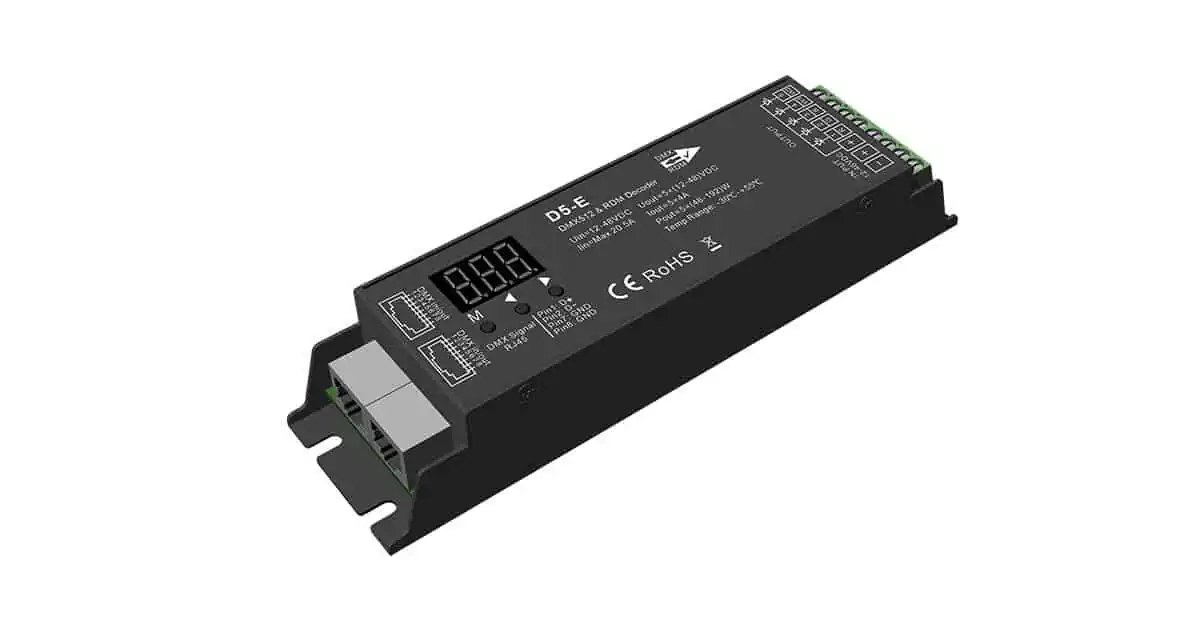 D5-E DMX512 & RDM Decoder