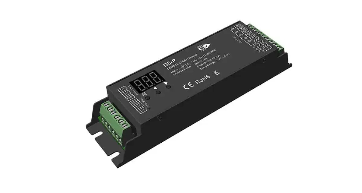 D5-P DMX512 & RDM Decoder