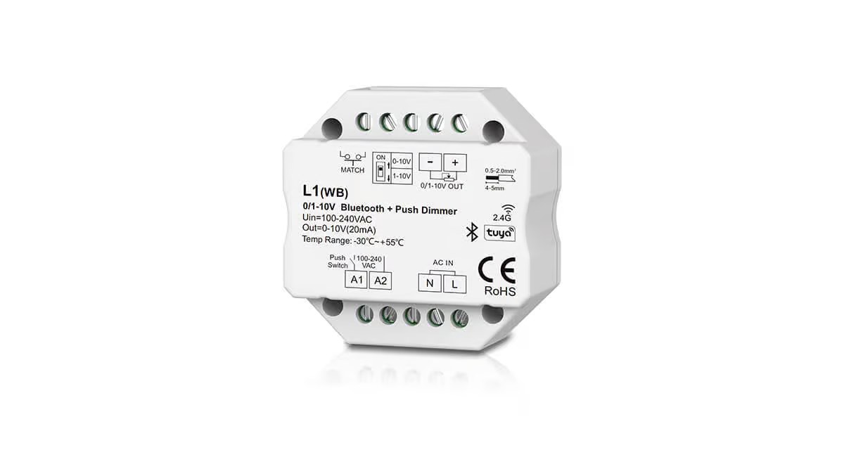 L1(WB) 0/1-10V Bluetooth + Push Dimmer