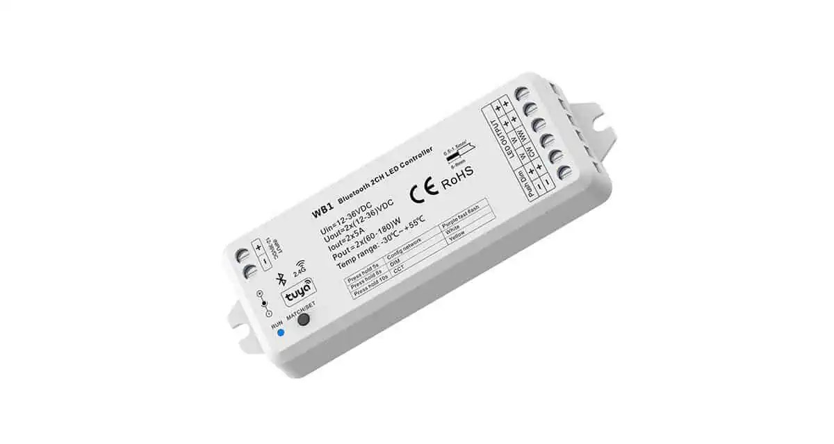 WB1 Bluetooth 2CH LED Controller