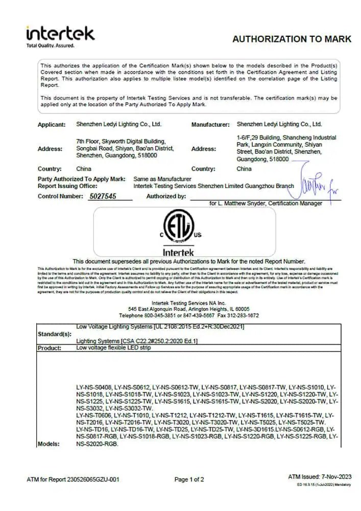 etl certificate 2
